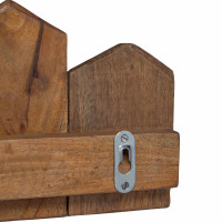 Produktbild för Hanger Brun 48 x 8 x 15 cm Massivt mahognyträ