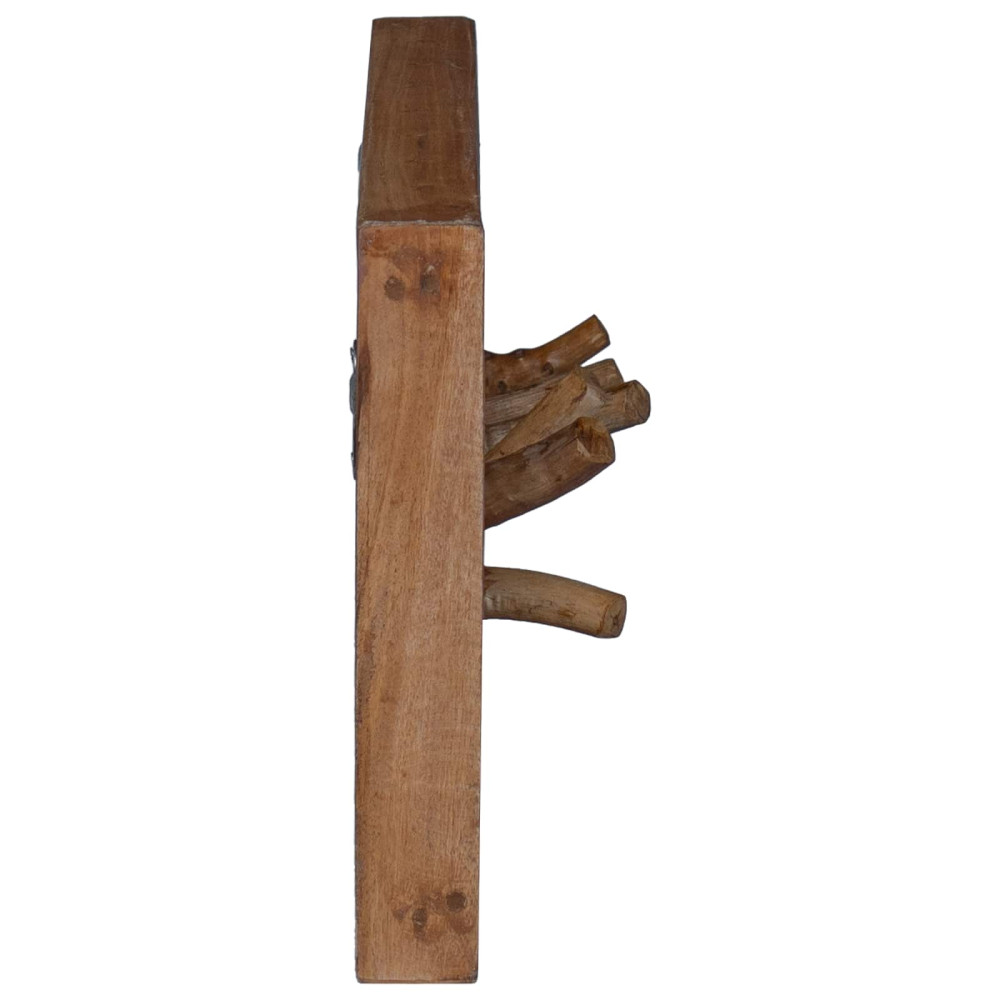 Produktbild för Kappa Krok Naturfärg 50 x 10 x 25 cm Massivt mahognyträ