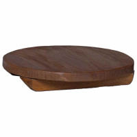 Produktbild för Blomkruka 3 st Naturlig 29 x 29 x 3,5 cm Mahognyträ