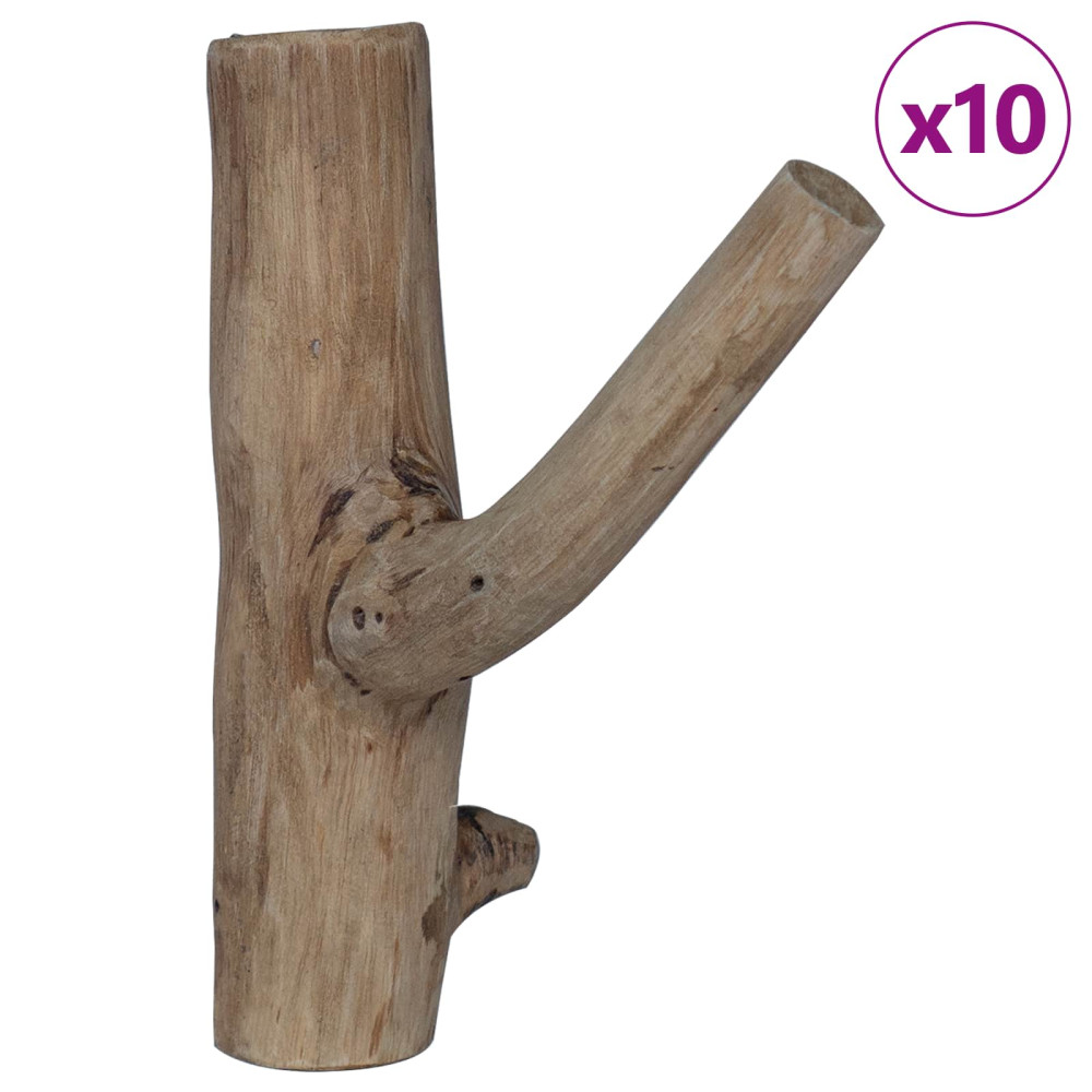 Produktbild för Krok Brun 4 x 4 x 14 cm Solid återvunnen trä