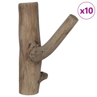 Produktbild för Krok Brun 4 x 4 x 14 cm Solid återvunnen trä