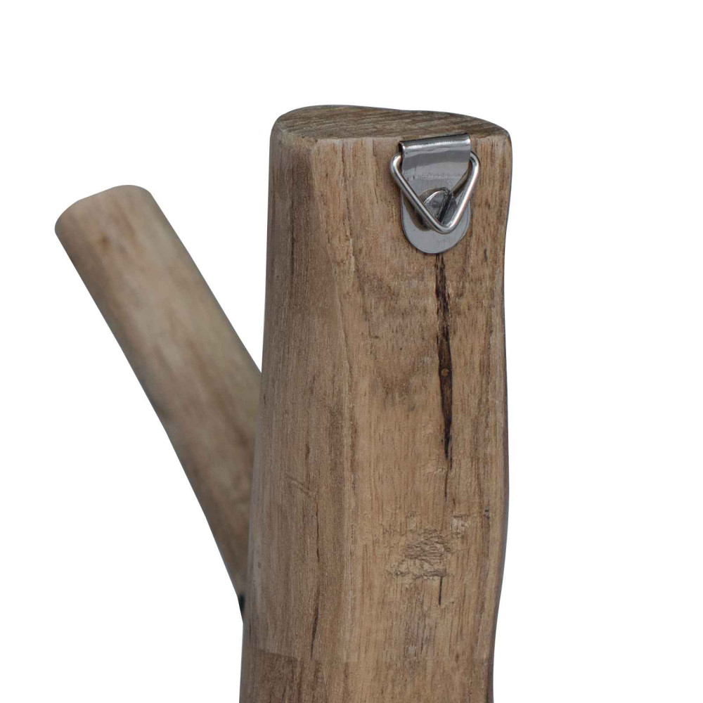 Produktbild för Krok Brun 4 x 4 x 14 cm Solid återvunnen trä