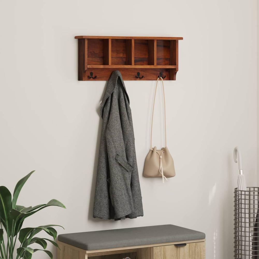 Produktbild för Hanger Brun 70 x 11 x 27 cm Massivt mahognyträ