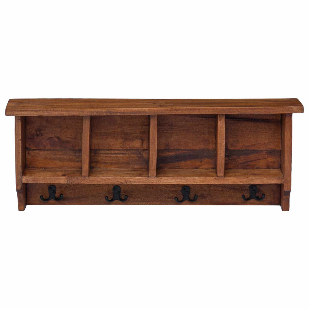 Produktbild för Hanger Brun 70 x 11 x 27 cm Massivt mahognyträ