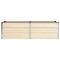 Produktbild för Planteringskärl Elfenben 160 x 80 x 45 cm Stål