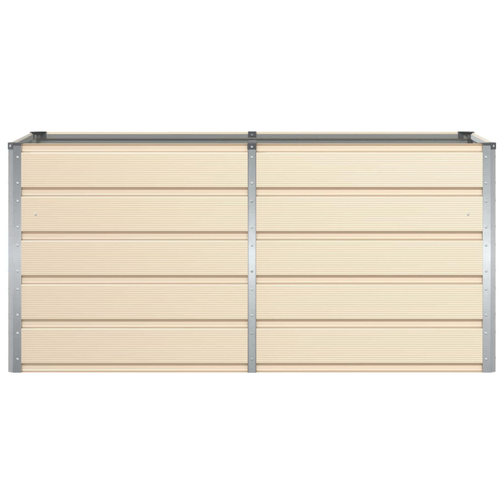 Produktbild för Planteringskärl Elfenben 160 x 80 x 75 cm Stål