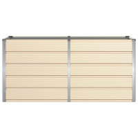 Produktbild för Planteringskärl Elfenben 160 x 80 x 75 cm Stål