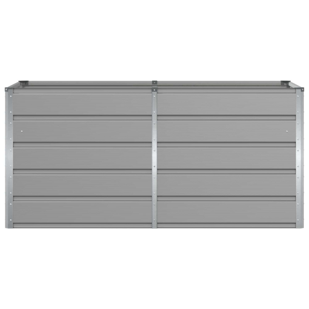 Produktbild för Planteringskärl Ljusgrå 160 x 80 x 75 cm Stål
