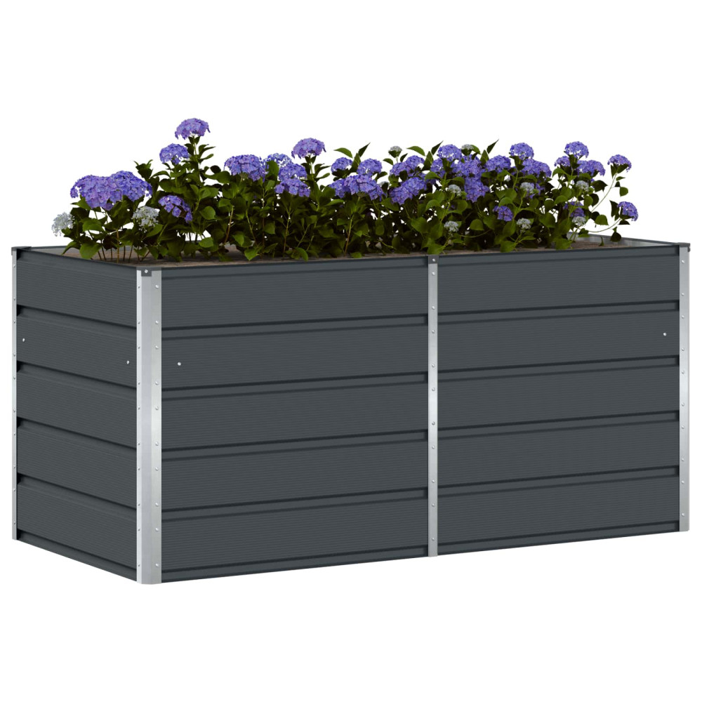 Produktbild för Planteringskärl Antracit 160 x 80 x 75 cm Stål