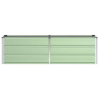 Produktbild för Planteringskärl Grön 160 x 40 x 45 cm Stål