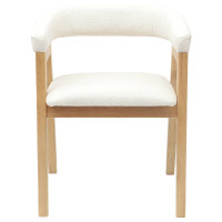 Produktbild för Matstolar 2 pcs Naturfärg 54 x 57 x 73 cm Massiv Gummiträ