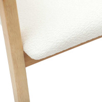 Produktbild för Matstolar 2 pcs Naturfärg 54 x 57 x 73 cm Massiv Gummiträ