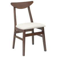 Produktbild för Matstolar 2 pcs Ljusbrun 42 x 47,5 x 81 cm Massiv Gummiträ
