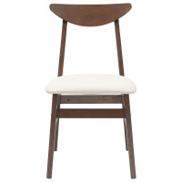 Produktbild för Matstolar 2 pcs Ljusbrun 42 x 47,5 x 81 cm Massiv Gummiträ