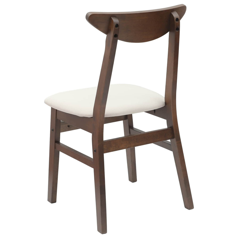 Produktbild för Matstolar 2 pcs Ljusbrun 42 x 47,5 x 81 cm Massiv Gummiträ