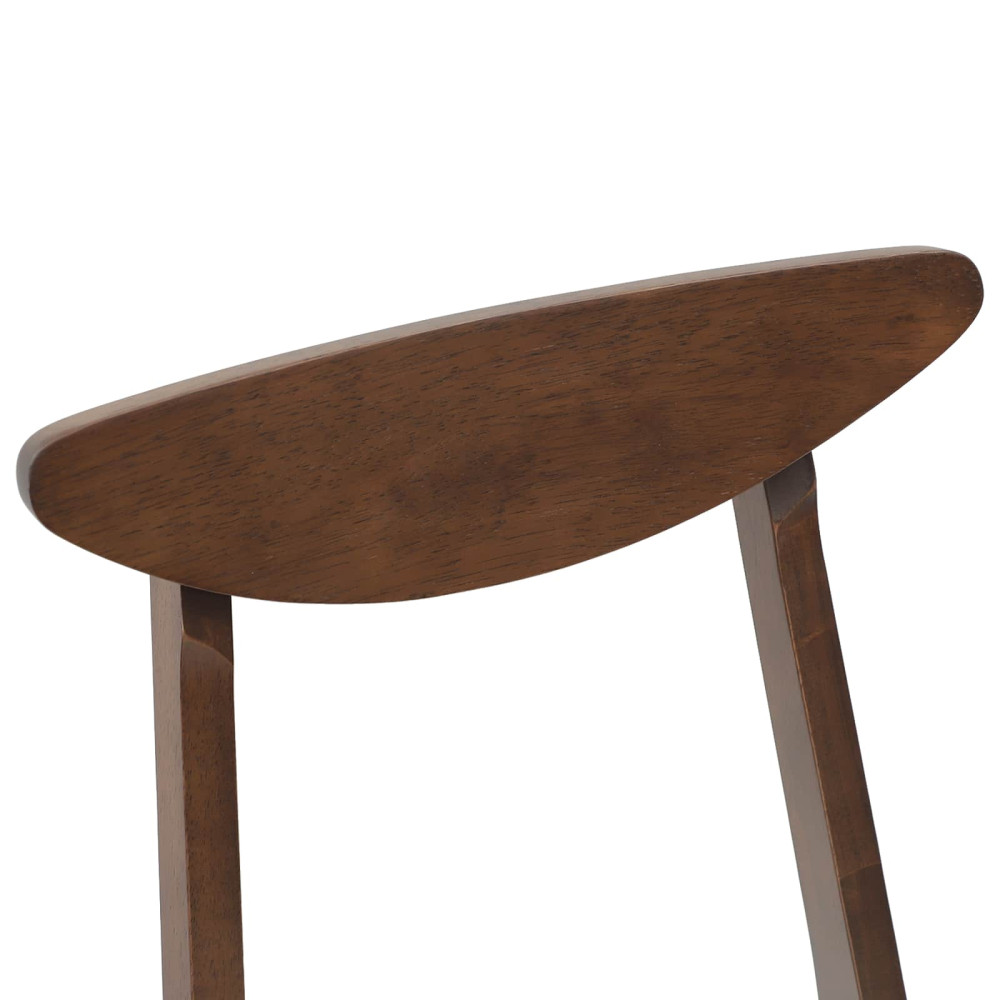 Produktbild för Matstolar 2 pcs Ljusbrun 42 x 47,5 x 81 cm Massiv Gummiträ