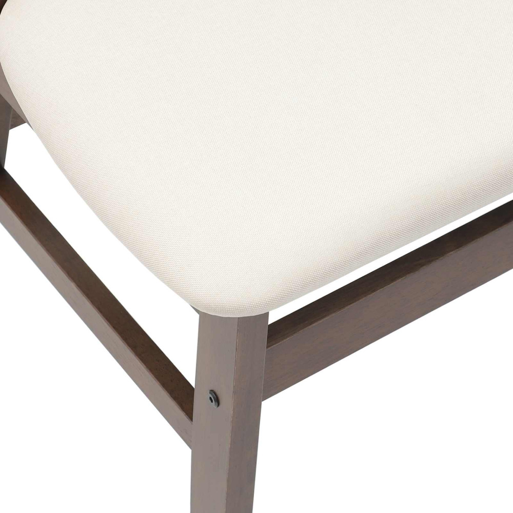 Produktbild för Matstolar 2 pcs Ljusbrun 42 x 47,5 x 81 cm Massiv Gummiträ