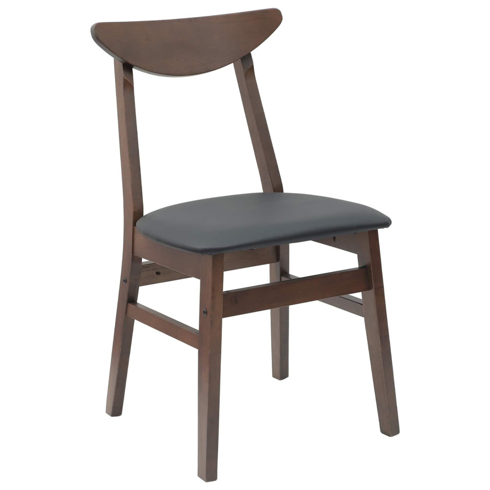 Produktbild för Matstolar 2 pcs Ljusbrun 42 x 47,5 x 81 cm Massiv Gummiträ