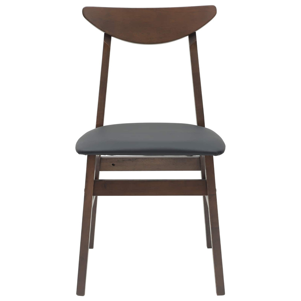 Produktbild för Matstolar 2 pcs Ljusbrun 42 x 47,5 x 81 cm Massiv Gummiträ