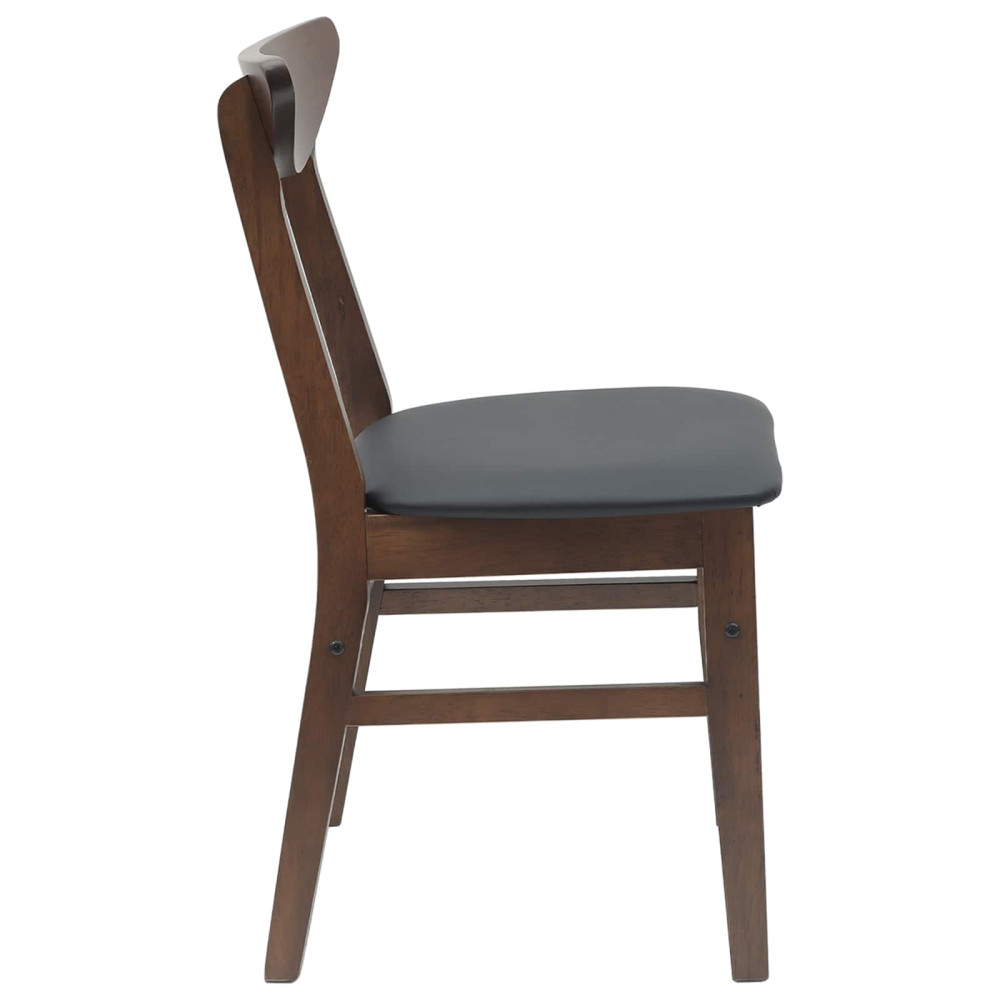 Produktbild för Matstolar 2 pcs Ljusbrun 42 x 47,5 x 81 cm Massiv Gummiträ