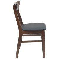 Produktbild för Matstolar 2 pcs Ljusbrun 42 x 47,5 x 81 cm Massiv Gummiträ