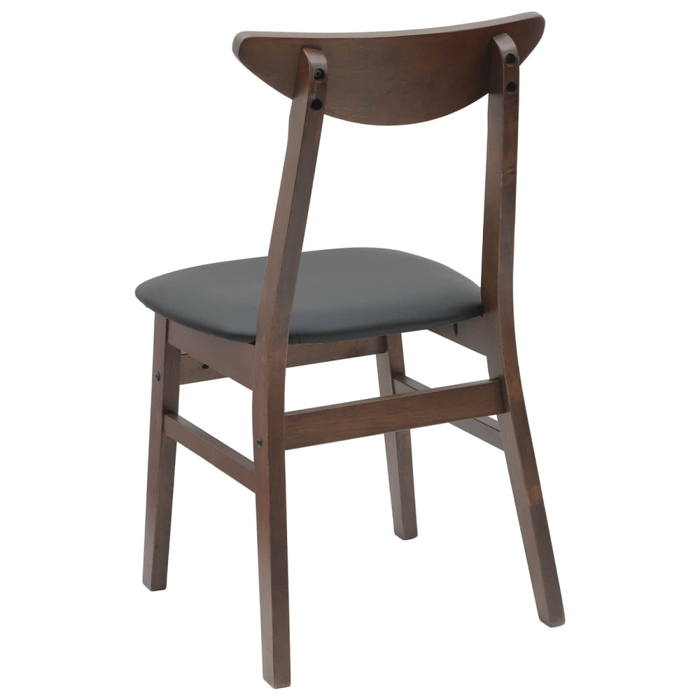 Produktbild för Matstolar 2 pcs Ljusbrun 42 x 47,5 x 81 cm Massiv Gummiträ