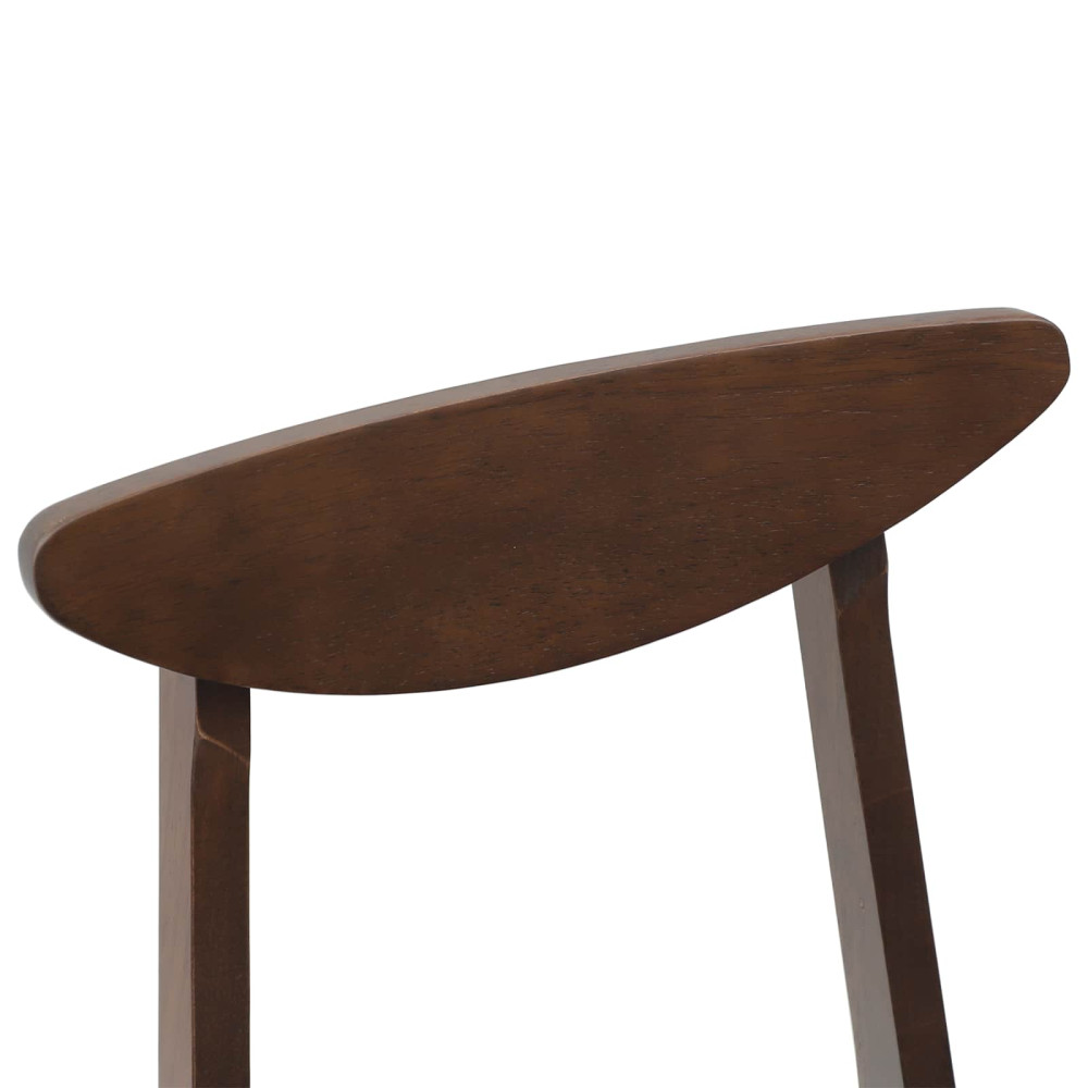 Produktbild för Matstolar 2 pcs Ljusbrun 42 x 47,5 x 81 cm Massiv Gummiträ