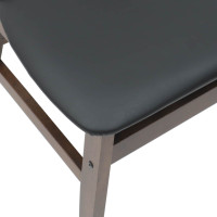 Produktbild för Matstolar 2 pcs Ljusbrun 42 x 47,5 x 81 cm Massiv Gummiträ