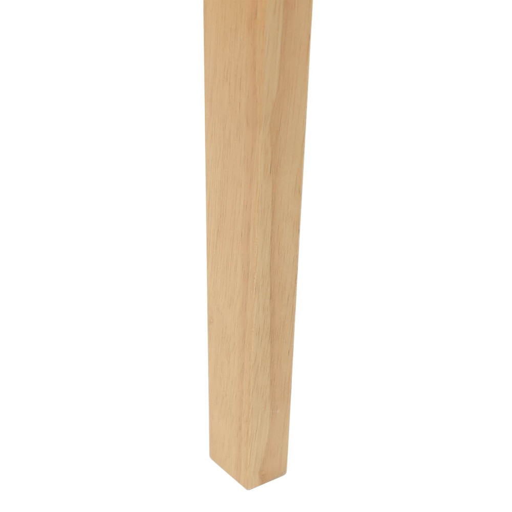 Produktbild för Matstolar 2 pcs Naturfärg 42 x 47,5 x 81 cm Massiv Gummiträ