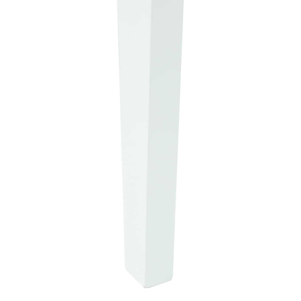 Produktbild för Matstolar 2 pcs Vit 42 x 47,5 x 81 cm Massiv Gummiträ