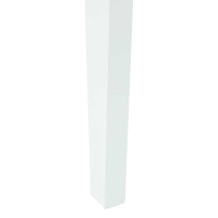 Produktbild för Matstolar 2 pcs Vit 42 x 47,5 x 81 cm Massiv Gummiträ