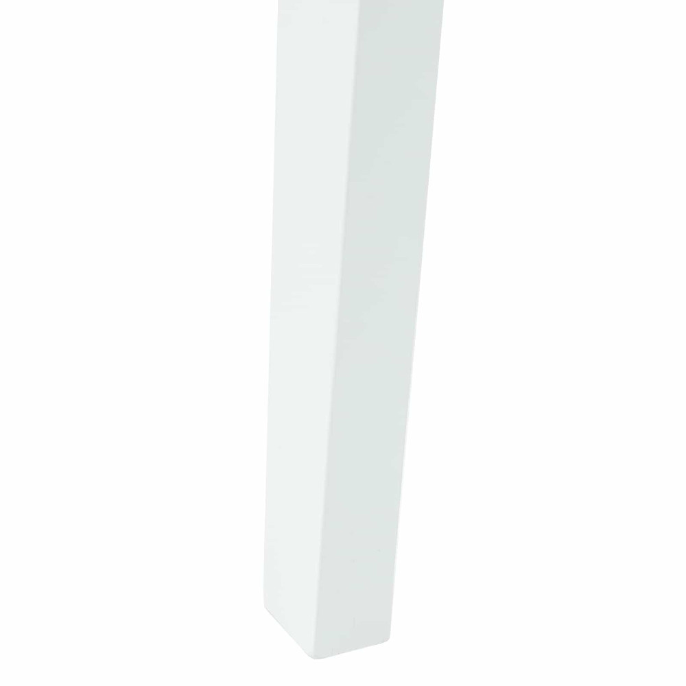 Produktbild för Matstolar 2 pcs Vit 42 x 47,5 x 81 cm Massiv Gummiträ