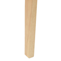 Produktbild för Matstolar 2 pcs Naturfärg 42 x 47,5 x 81 cm Massiv Gummiträ