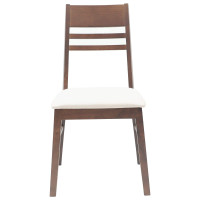 Produktbild för Matstolar 2 pcs Ljusbrun 43 x 54 x 89 cm Massiv Gummiträ