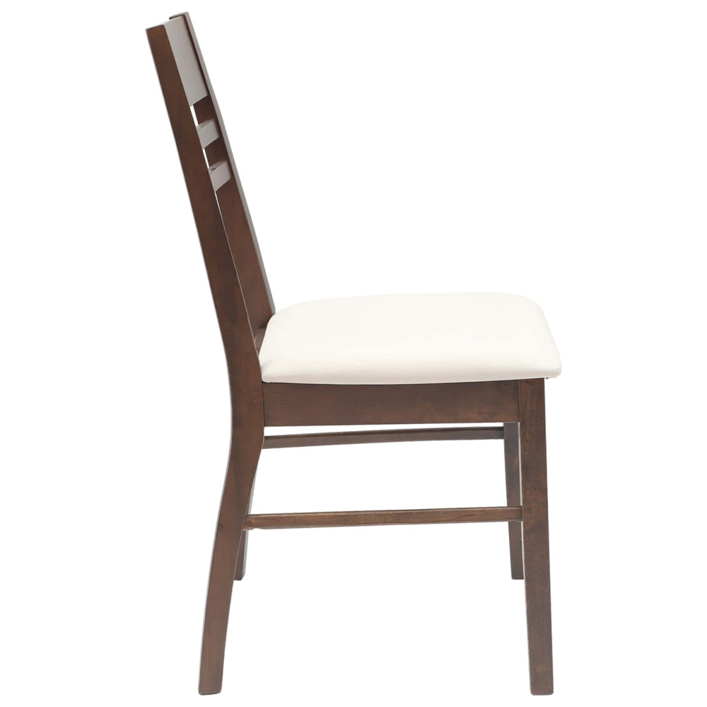Produktbild för Matstolar 2 pcs Ljusbrun 43 x 54 x 89 cm Massiv Gummiträ