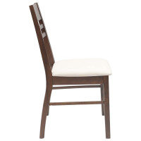Produktbild för Matstolar 2 pcs Ljusbrun 43 x 54 x 89 cm Massiv Gummiträ