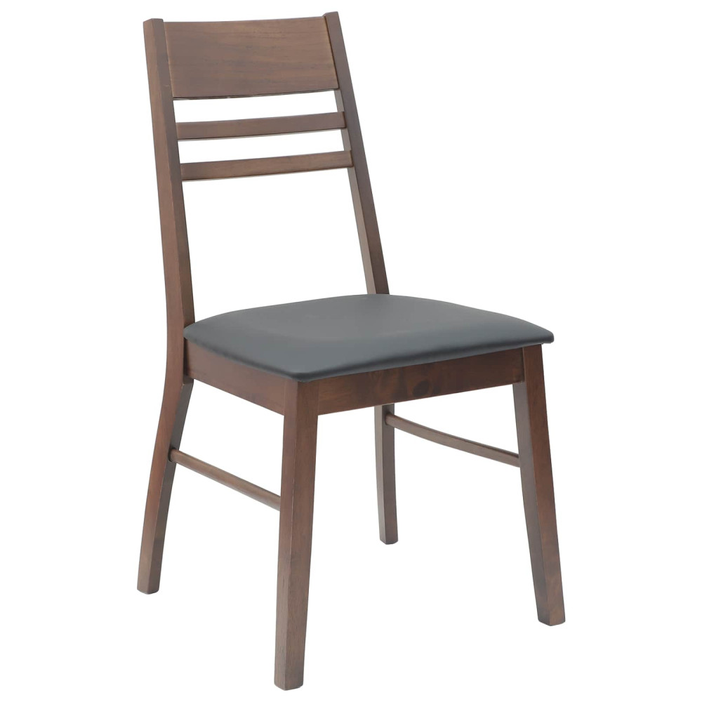 Produktbild för Matstolar 2 pcs Ljusbrun 43 x 54 x 89 cm Massiv Gummiträ