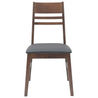 Produktbild för Matstolar 2 pcs Ljusbrun 43 x 54 x 89 cm Massiv Gummiträ