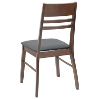 Produktbild för Matstolar 2 pcs Ljusbrun 43 x 54 x 89 cm Massiv Gummiträ