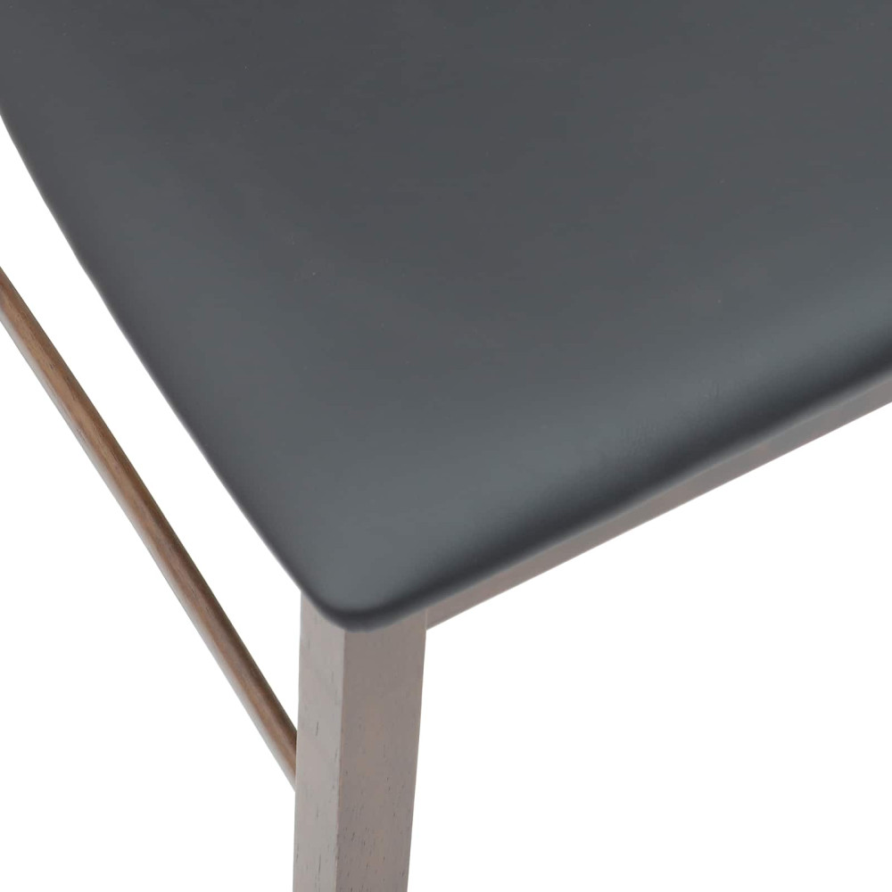 Produktbild för Matstolar 2 pcs Ljusbrun 43 x 54 x 89 cm Massiv Gummiträ