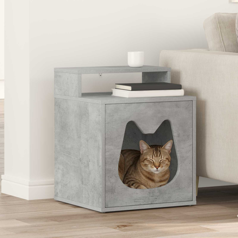 Produktbild för Katt hus Betong 42,5 x 40 x 53,5 cm Konstruerat trä