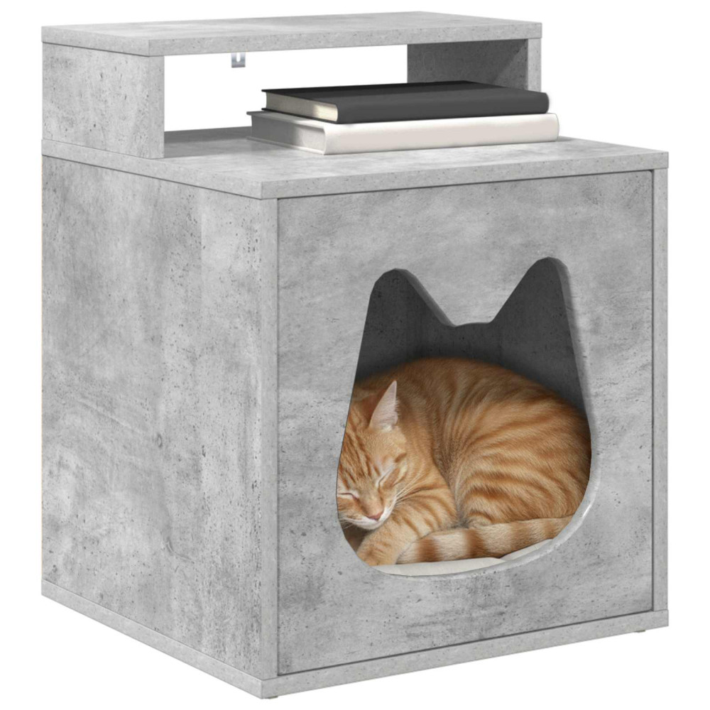 Produktbild för Katt hus Betong 42,5 x 40 x 53,5 cm Konstruerat trä