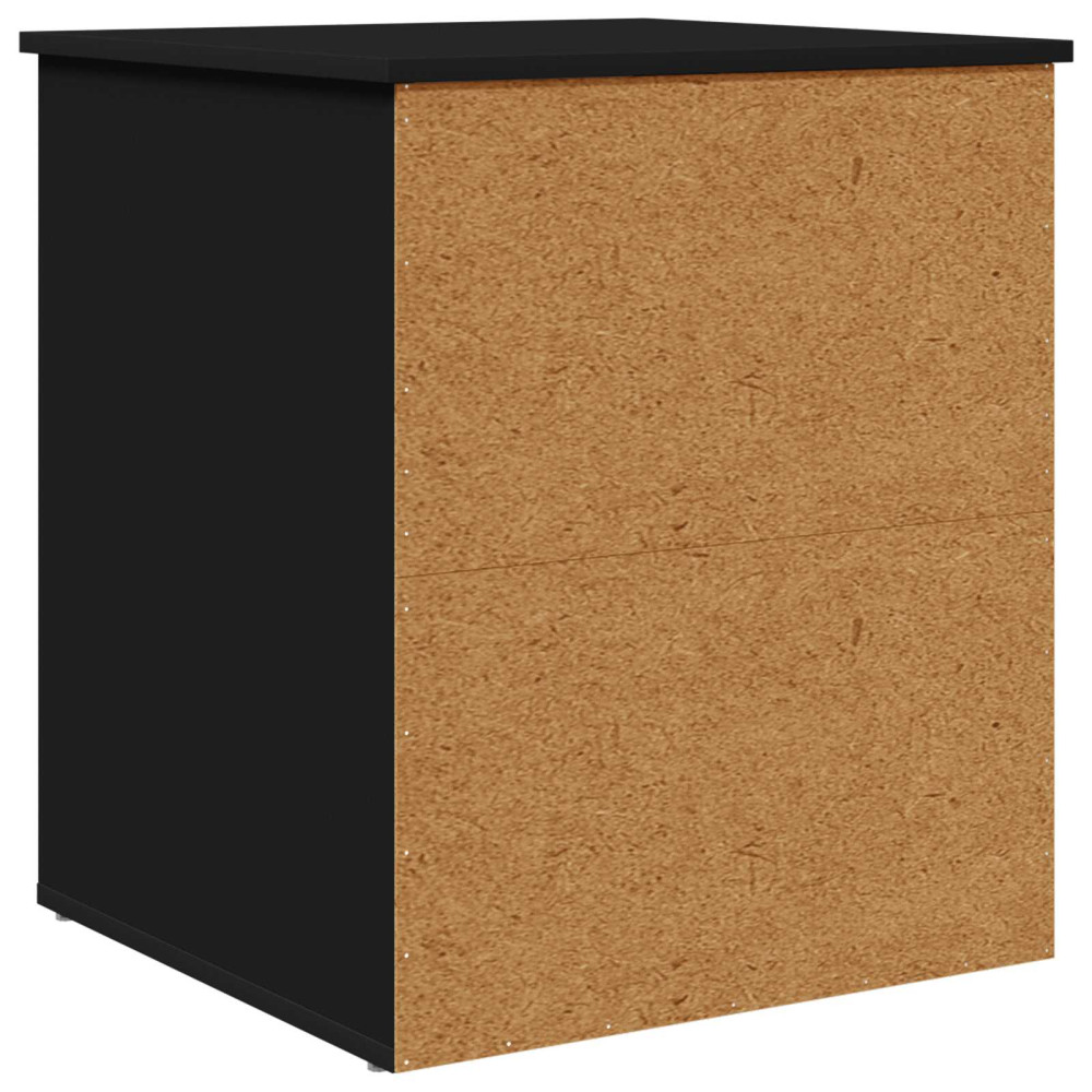 Produktbild för Katt hus Svart 53 x 52 x 62 cm Konstruerat trä