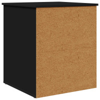 Produktbild för Katt hus Svart 53 x 52 x 62 cm Konstruerat trä