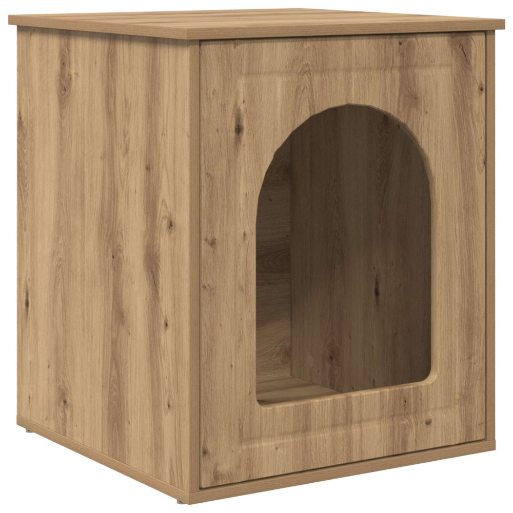 Produktbild för Katt hus Artisan Ek 53 x 52 x 62 cm Konstruerat trä