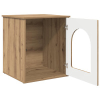 Produktbild för Katt hus Artisan Ek 53 x 52 x 62 cm Konstruerat trä