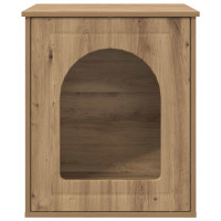 Produktbild för Katt hus Artisan Ek 53 x 52 x 62 cm Konstruerat trä