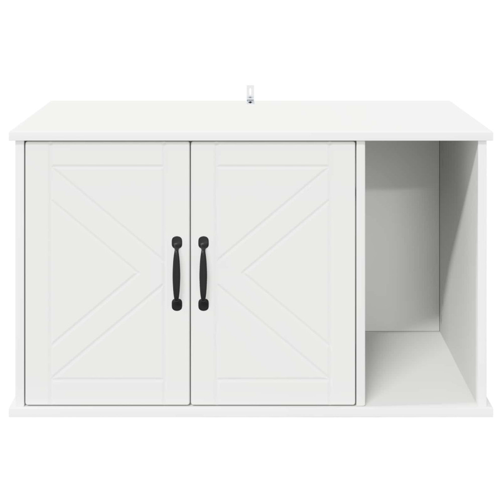 Produktbild för Katt hus Vit 85 x 55 x 50 cm Konstruerat trä