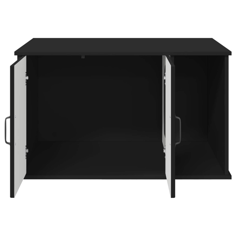 Produktbild för Katt hus Svart 85 x 55 x 50 cm Konstruerat trä