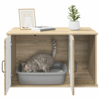 Produktbild för Katt hus Sonoma 85 x 55 x 50 cm Konstruerat trä